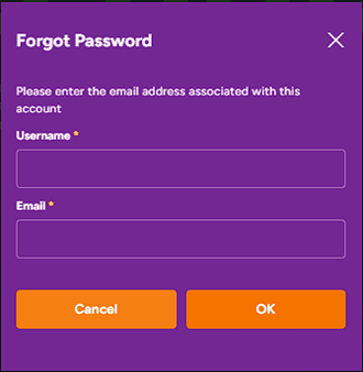SpinSamba password recovery form