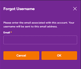 SpinSamba username recovery form